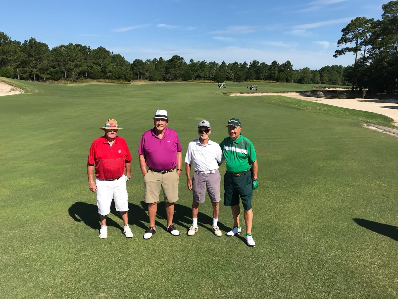 Guys who  came to find their ball